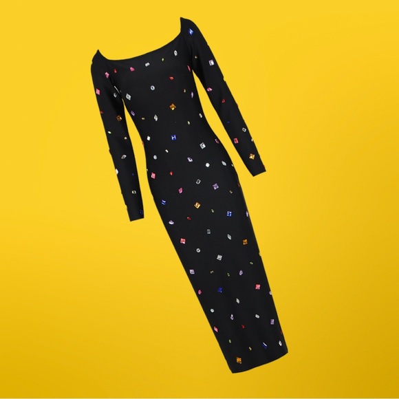 Bandage Dress with Embellishment - Picture 13 of 14